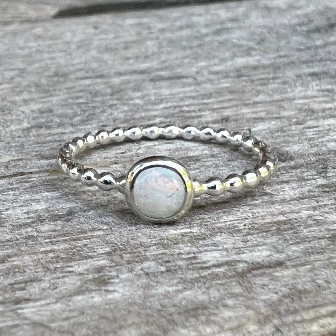 Medium Opal Silver Ring | Size 6 | One-of-kind Stone
