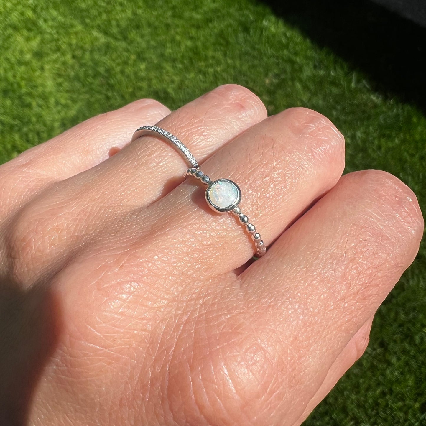 Medium Opal Silver Ring | Size 6 | One-of-kind Stone
