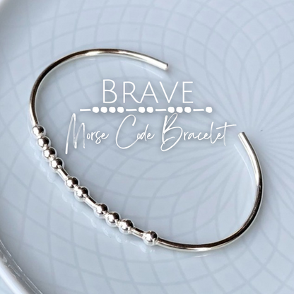 BRAVE Morse Code Bracelet