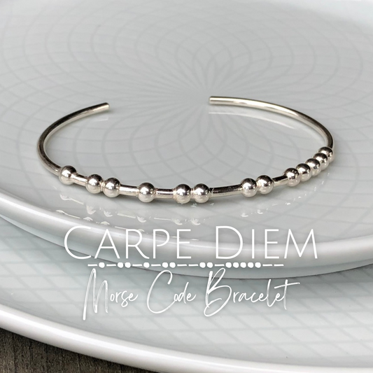 CARPE DIEM Bracelet Code Morse