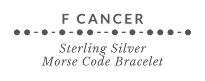 F Cancer translation into Morse Code Label