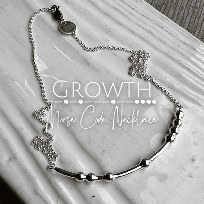 GROWTH Morse Code Necklace