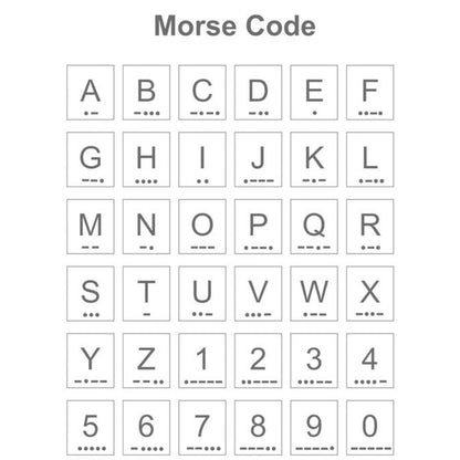 Morse Code Chart