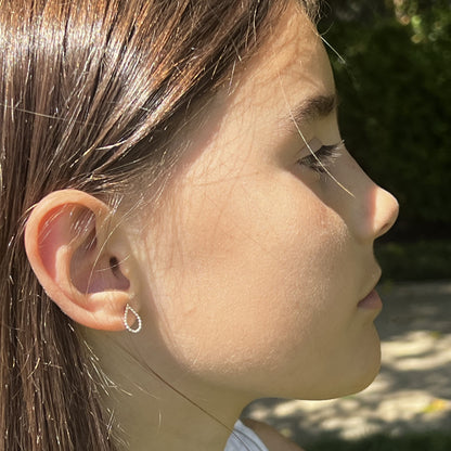 Sterling Silver Teardrop Post Earrings