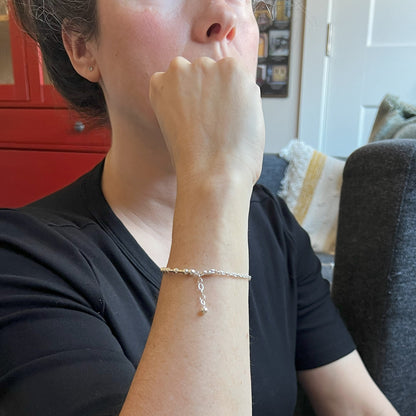 Wearing half-inch Bauble chain extender