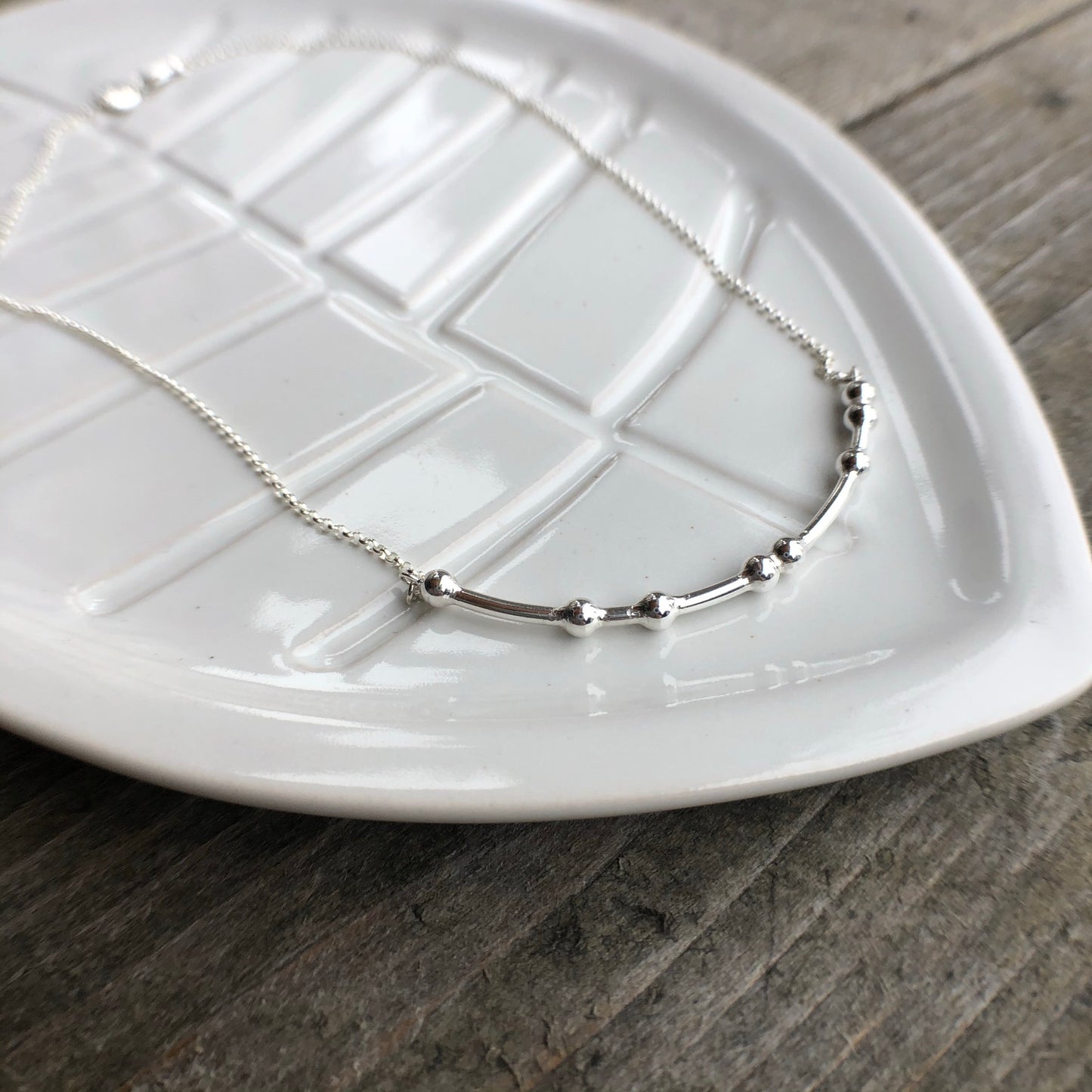 JE T'ADORE Morse Code Necklace- Trisha Flanagan